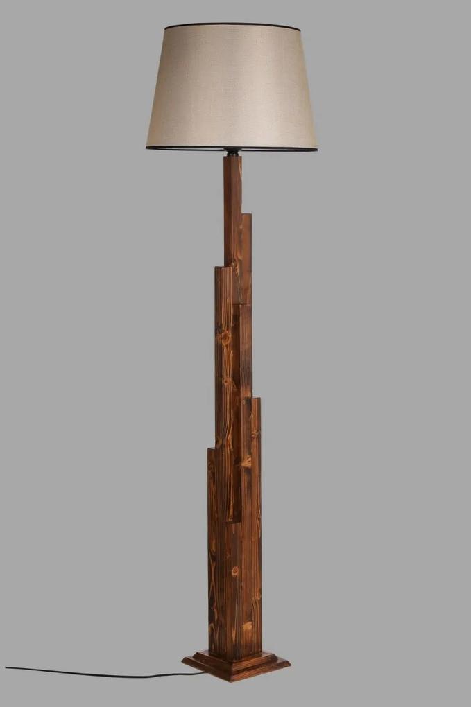 Stojacia lampa Yanik III 165 cm hnedá/béžová