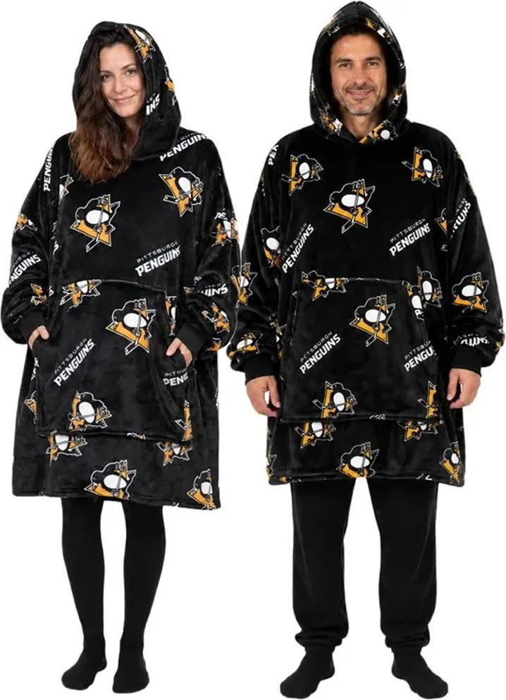 Mikinová televízna deka NHL Pittsburgh Penguins – veľ. M
