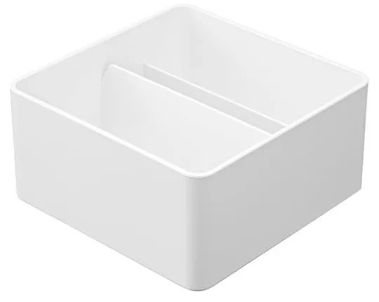 Biely kovový kúpeľňový organizér na kozmetiku - YAMAZAKI