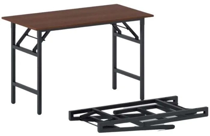 Konferenčný stôl FAST READY s čiernou podnožou 1200 x 600 x 750 mm, čerešňa