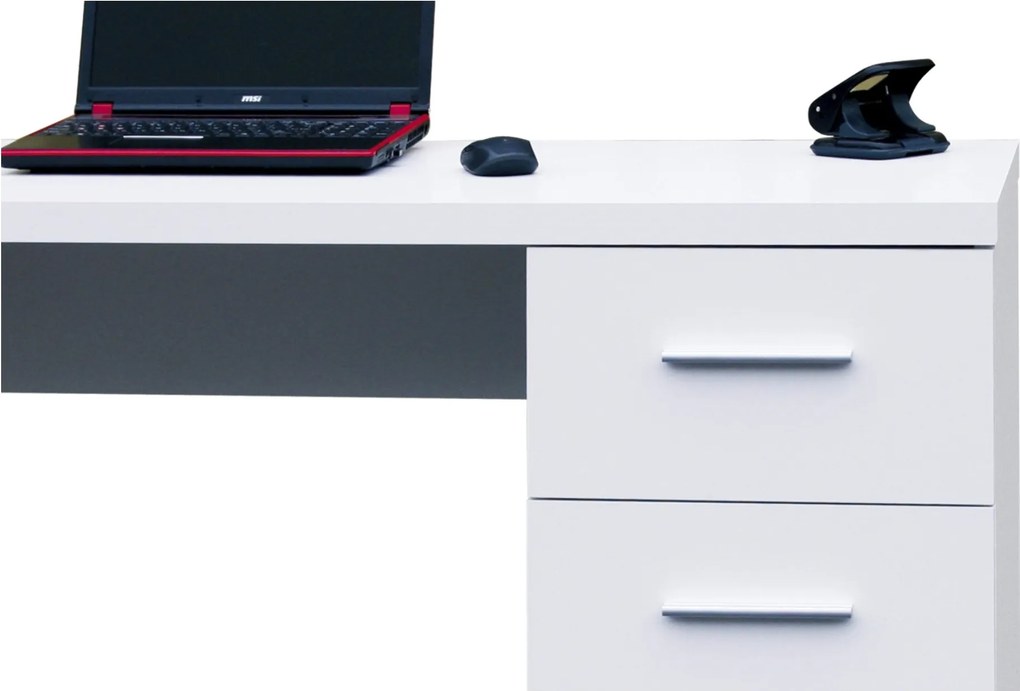 Sconto Písací stôl PEN biela