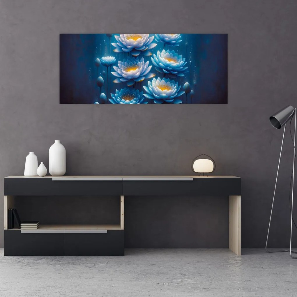 Obraz - Lekná pod hladinou (120x50 cm)
