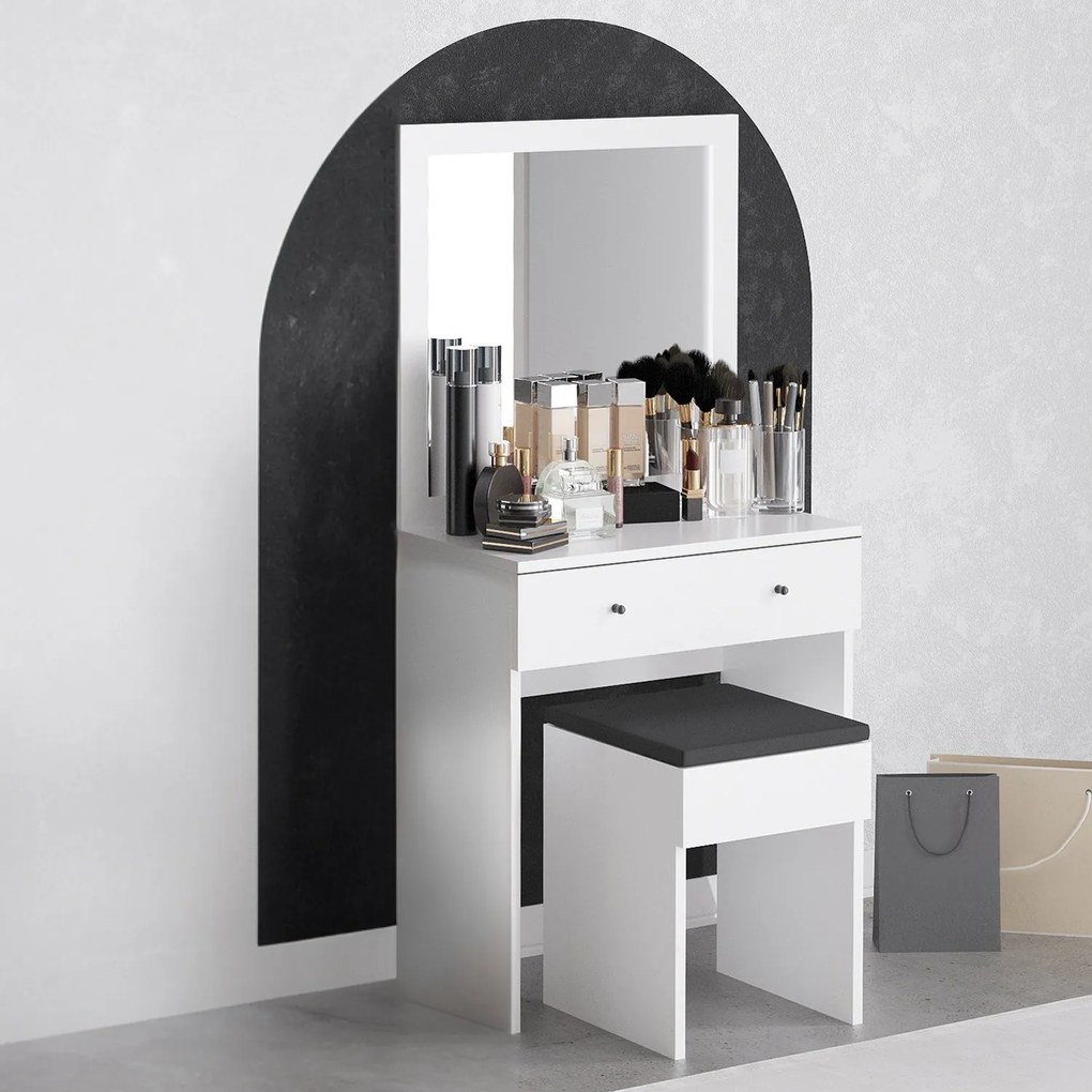 Toaletný stolík Anabella biely