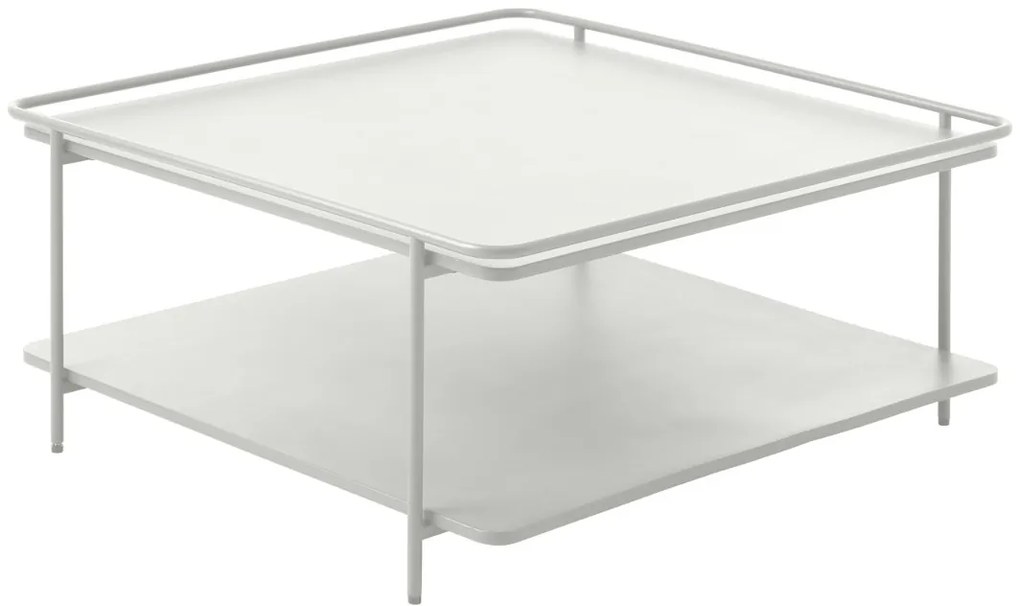 Dizajnový konferenčný stolík Harinder 75 cm sivý
