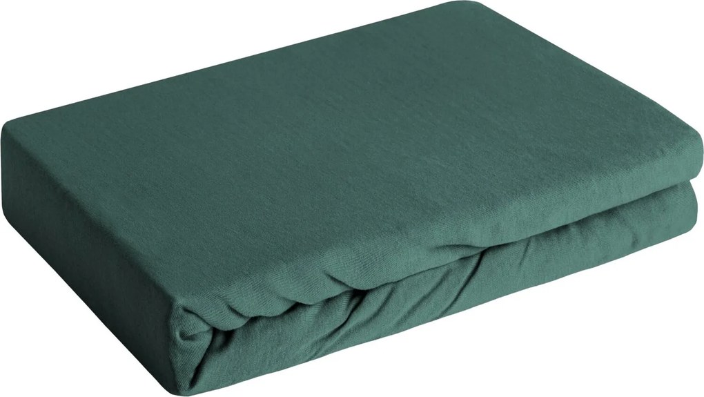 JERSEY PRESTIERADLO JERSEY3 200X220 CM TMAVOZELENÉ