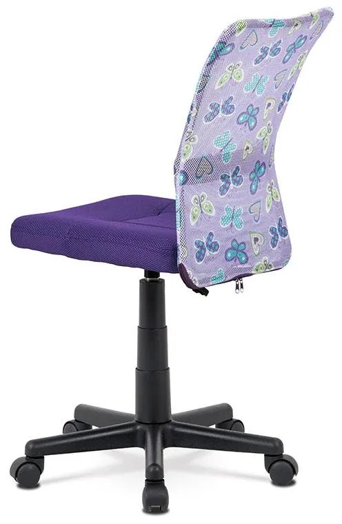Autronic -  Kancelárska kids stolička KA-2325 PUR, fialová mesh