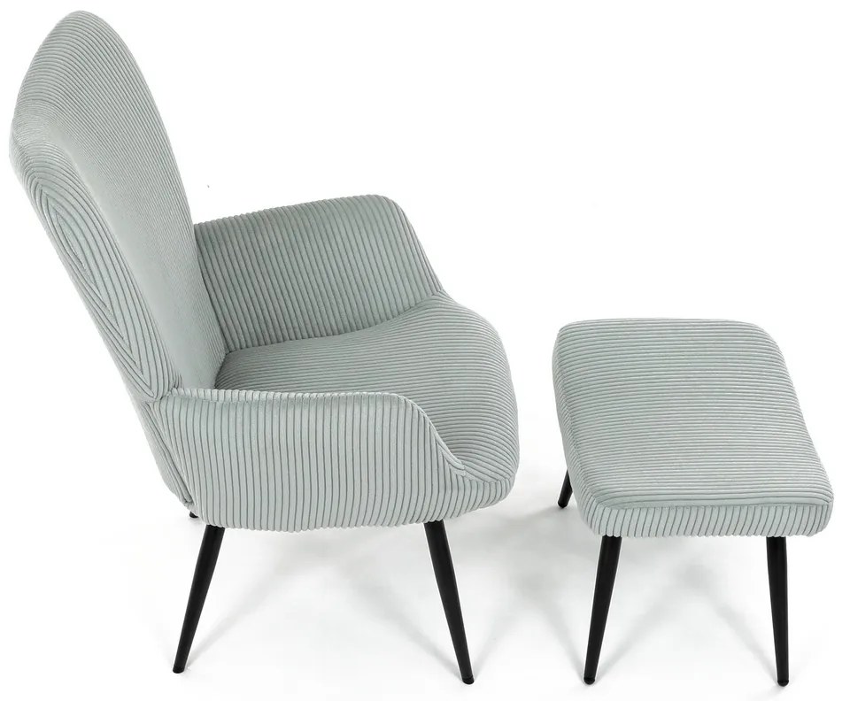 Relaxačné kreslo s podnožkou L7285 BLUE6, modré