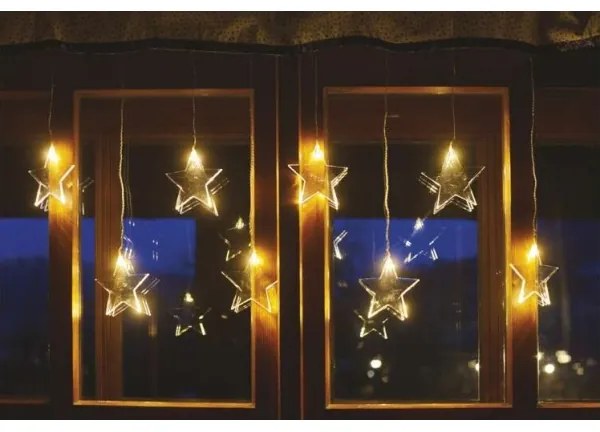 LED Vianočný vonkajší reťaz 8xLED/5,84m IP44 hviezdy