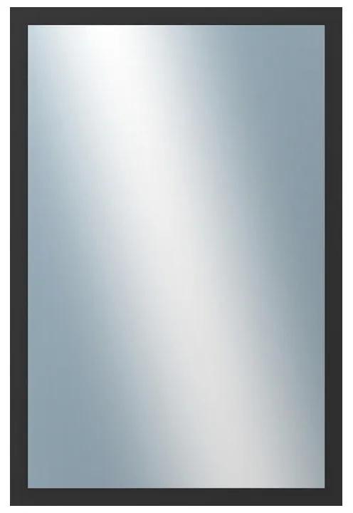 DANTIK - Zrkadlo v rámu, rozmer s rámom 40x60 cm z lišty Hliník čierna (7005021)