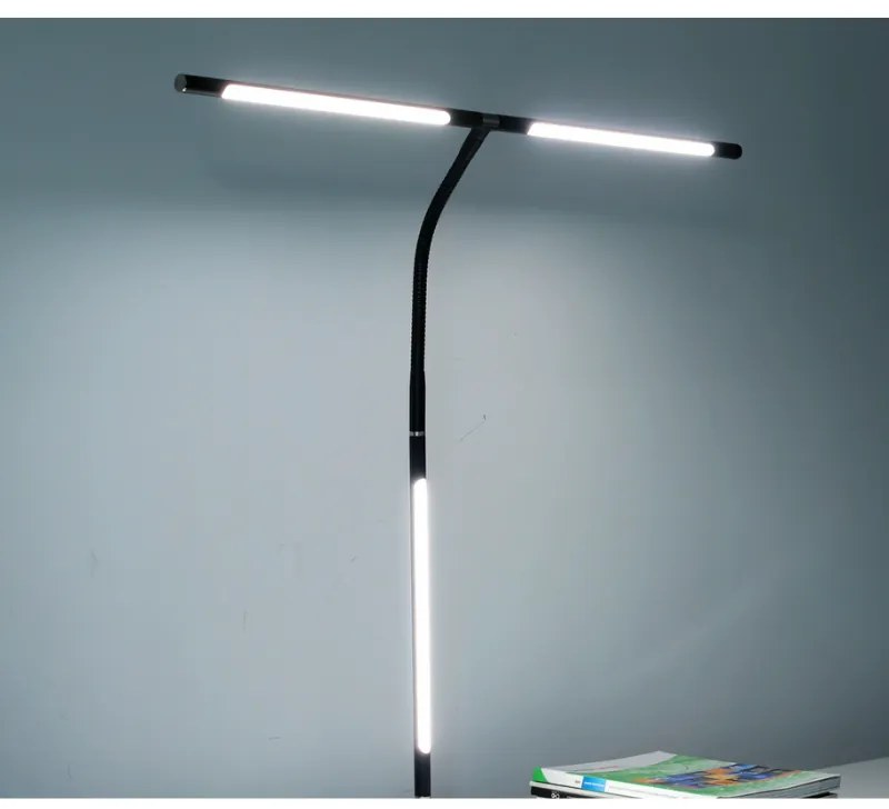 Stolná LED lampa NOX, svorka, diaľkové ovládanie