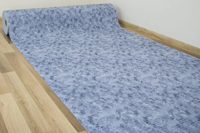 Kúpelňová penová rohož Softy-tex 912 modrá / granátová