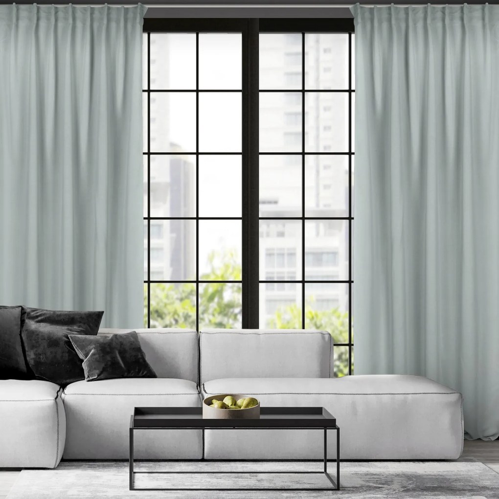 ZATEMŇOVACÍ ZÁVES NA PÁSKE MILÁNO 140X300 CM STRIEBORNÁ