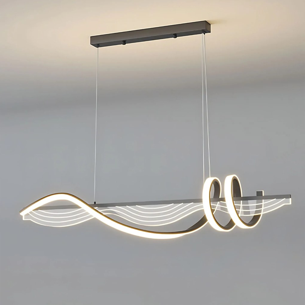 Toolight Toolight, závesné LED svietidlo 100 cm, 3000K, LHJ041-CP, čierna, OSW-50019