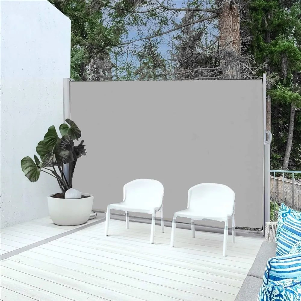 Bočná markíza 180 x 350 cm SPRINGOS AW0006 - sivá