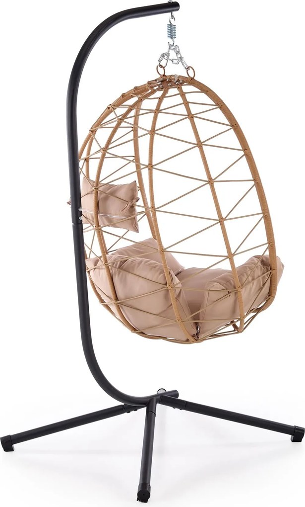 Závesné hojdacie kreslo Snake béžové