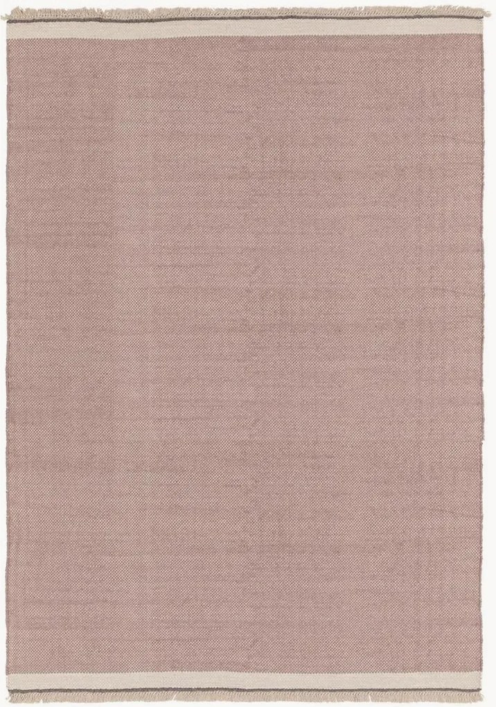 Ručne tkaný vlnený koberec's krátkym vlasom Karla