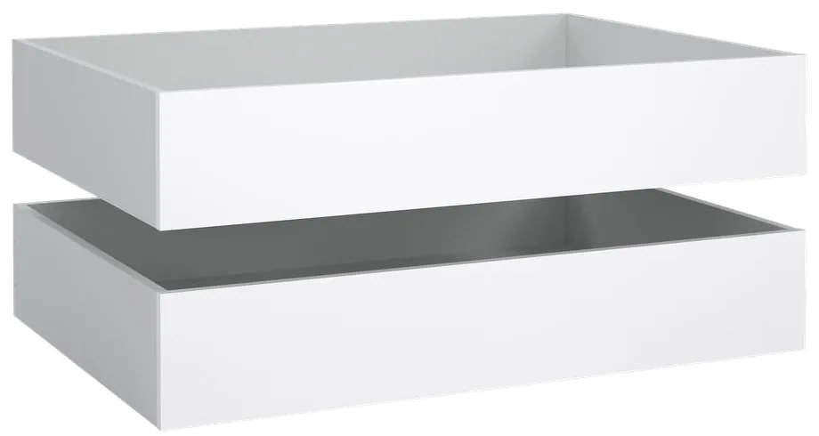Biele zásuvky pod posteľ v súprave 2 ks 90x190/140x190 cm Naia – Tvilum