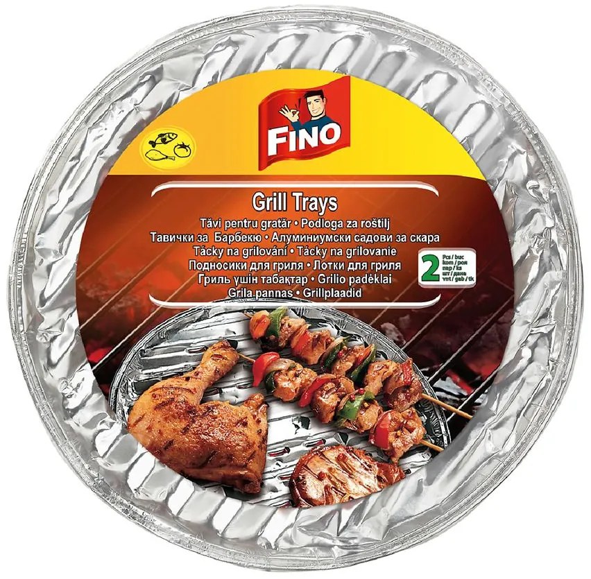 Tácky na grilovanie okrúhle 32cm, 2ks