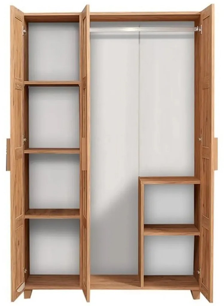 Šatníková skriňa Leva 120 cm borovica Atlantic/viacfarebná