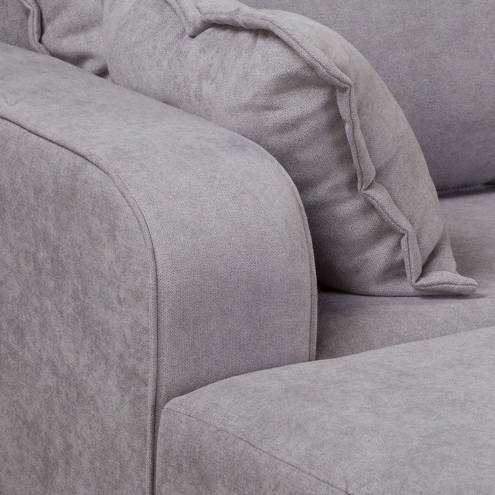 Sivá rohová pohovka (ľavý roh) Beata - Ropez