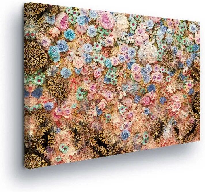 GLIX Obraz na plátne - Pastel Flowers II 100x75 cm
