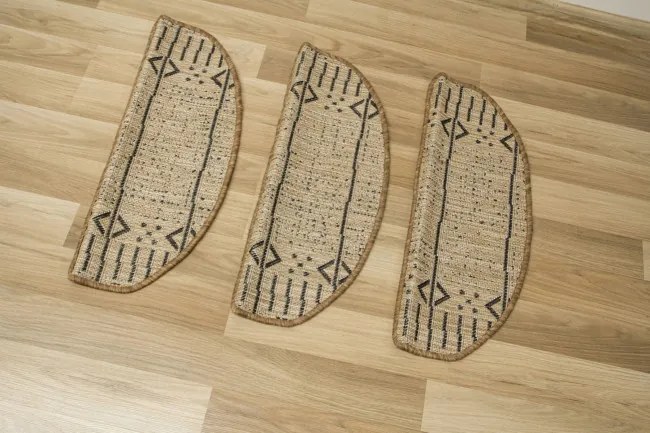 Nášľap na schody Terra Aztec 04 línie, béžový / grafitový