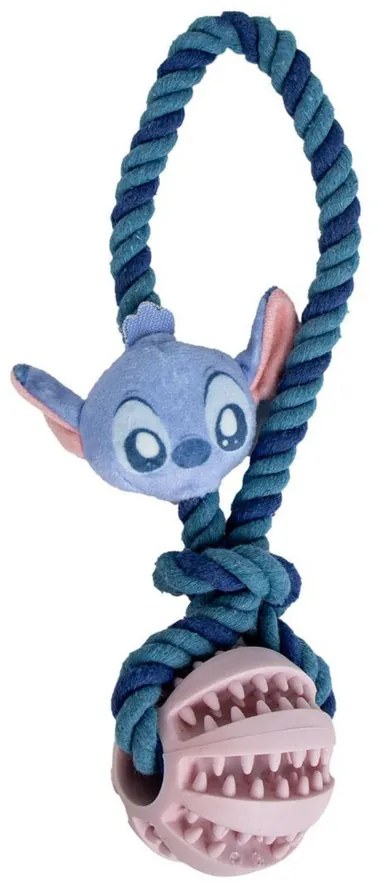 DISNEY STITCH lanová hračka pre psa s čistiacou loptičkou na zuby