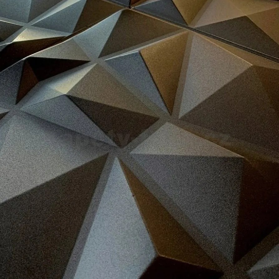 Stropné panely 3D XPS 0004, cena za kus, rozmer 50 cm x 50 cm, DIAMANT čierny, IMPOL TRADE