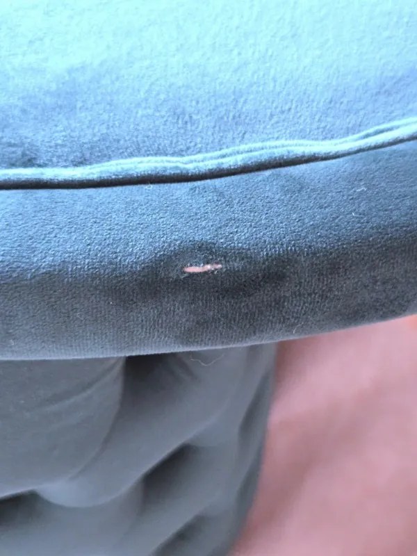 Dizajnová leňoška Chesterfield zelený zamat - II. Trieda