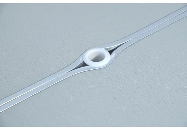 Skladací kempingový stôl so stoličkami biela/chróm