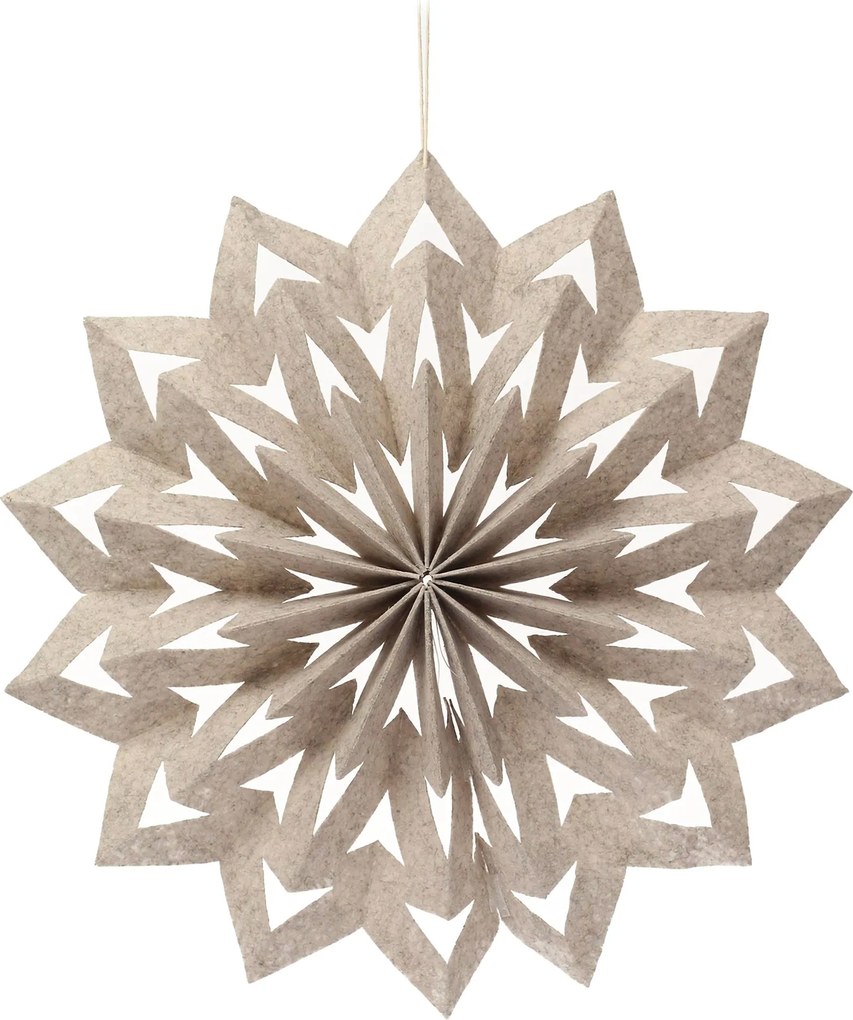 Vianočná výzdoba Nivalis II beige 40 cm