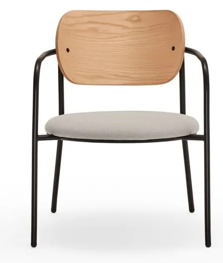 Sivé kreslo v dekore duba Eclipse - Teulat