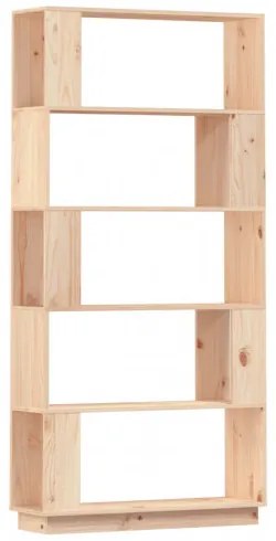 vidaXL Knižnica/deliaca stena 80x25x163,5 cm masívna borovica-