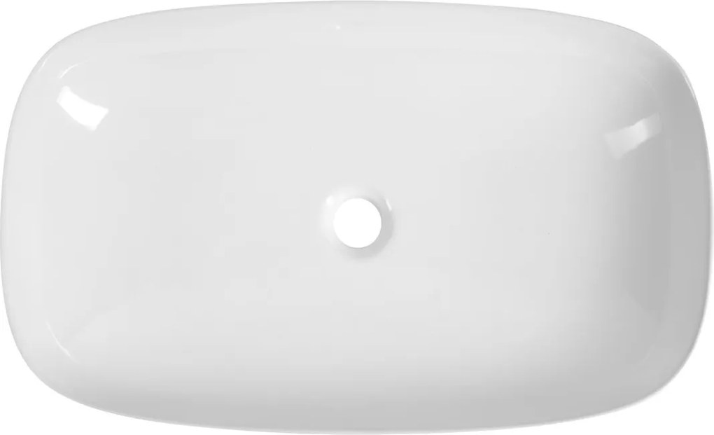 Sapho Sapho, MATTEO keramické umývadlo na dosku 65x40cm, biela, 3064-KL