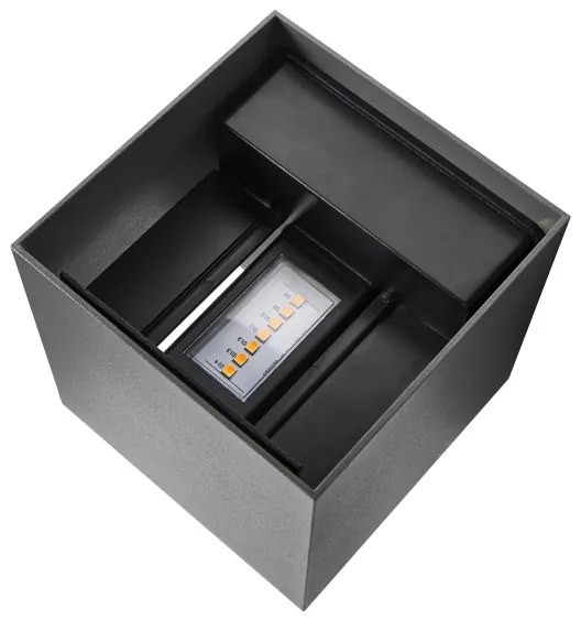 Nordlux - LED vonkajšie nástenné svietidlo MILDA LED/4,9W/230V IP44 antracit