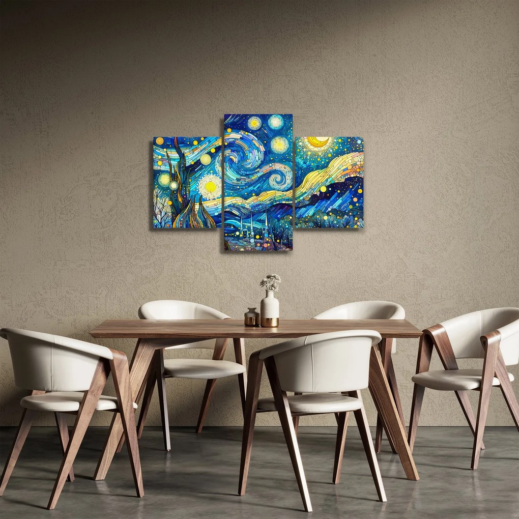 Obraz – Mozaika hviezdnej noci (90x60 cm)