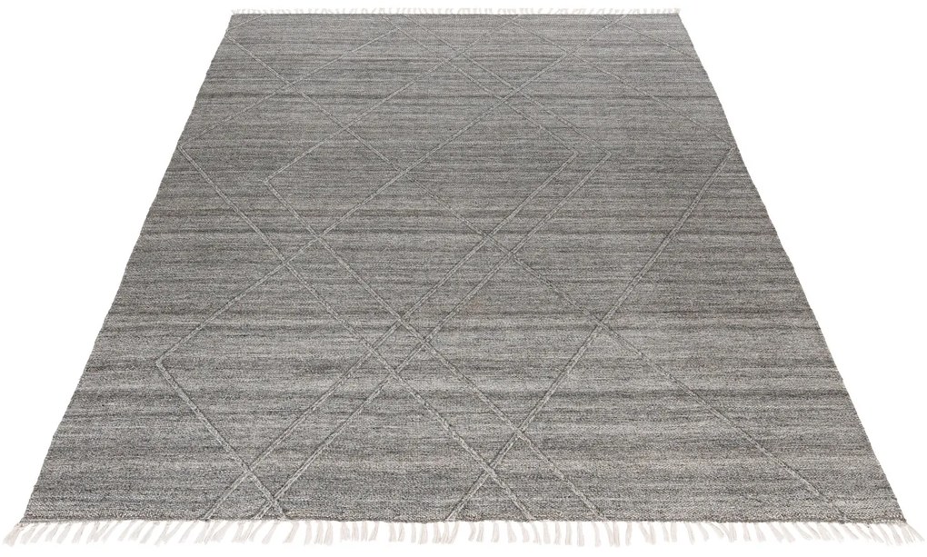 Obsession koberce Ručne tkaný kusový koberec My Dakar 365 grey – na von aj na doma - 200x290 cm