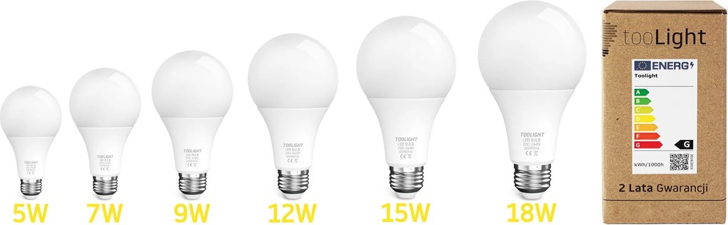 LED žiarovka E-27 5W RSL020 neutrálna biela