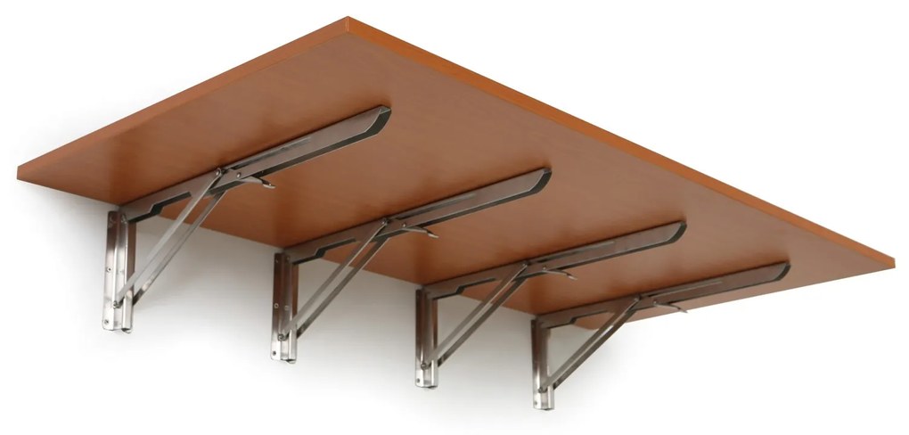 Sklápací stôl na stenu, 1200 x 600 mm, nosnosť 60 kg, čerešňa