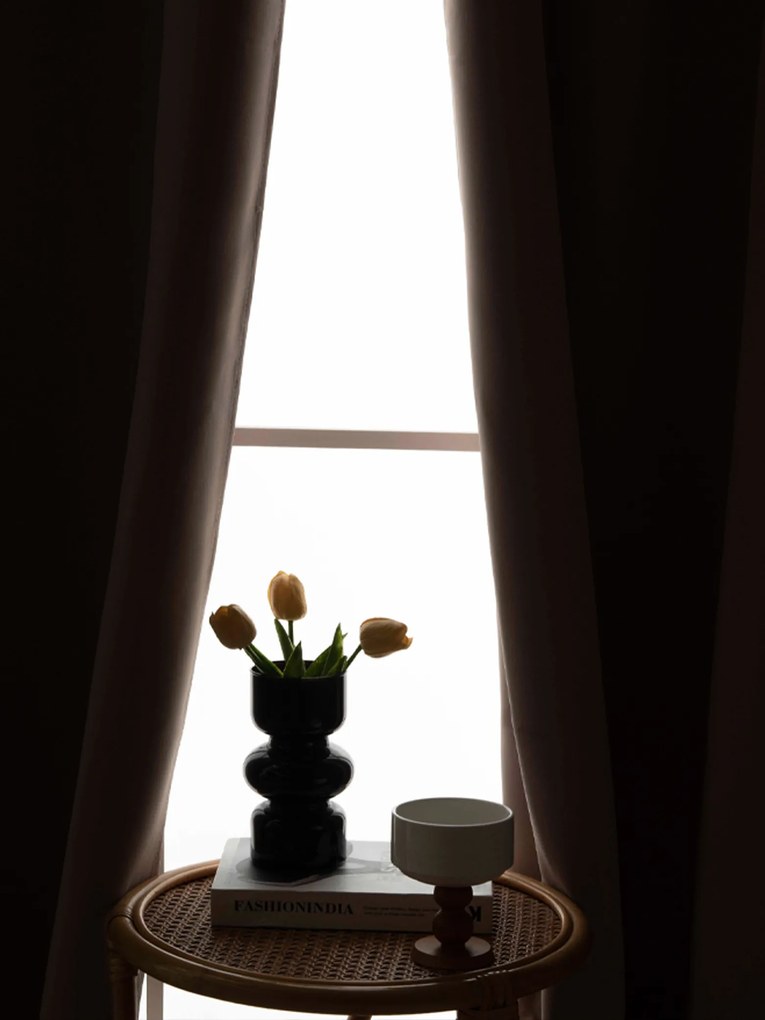 Blackout závesy Elias cappuccino – 140 × 250 cm (2 ks) - riasiaca stuha