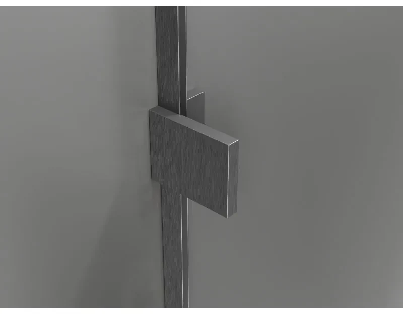 Mexen Lunar T, výklopný sprchový kút pravý 130 x 80 cm, 8mm číre sklo, profil grafit brúsený, 834T-130-080-66-00-P