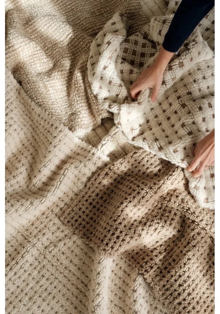 Slonovinový prateľný/ručne tkaný vlnený koberec 80x140 cm Unexpected Wool – Lorena Canals