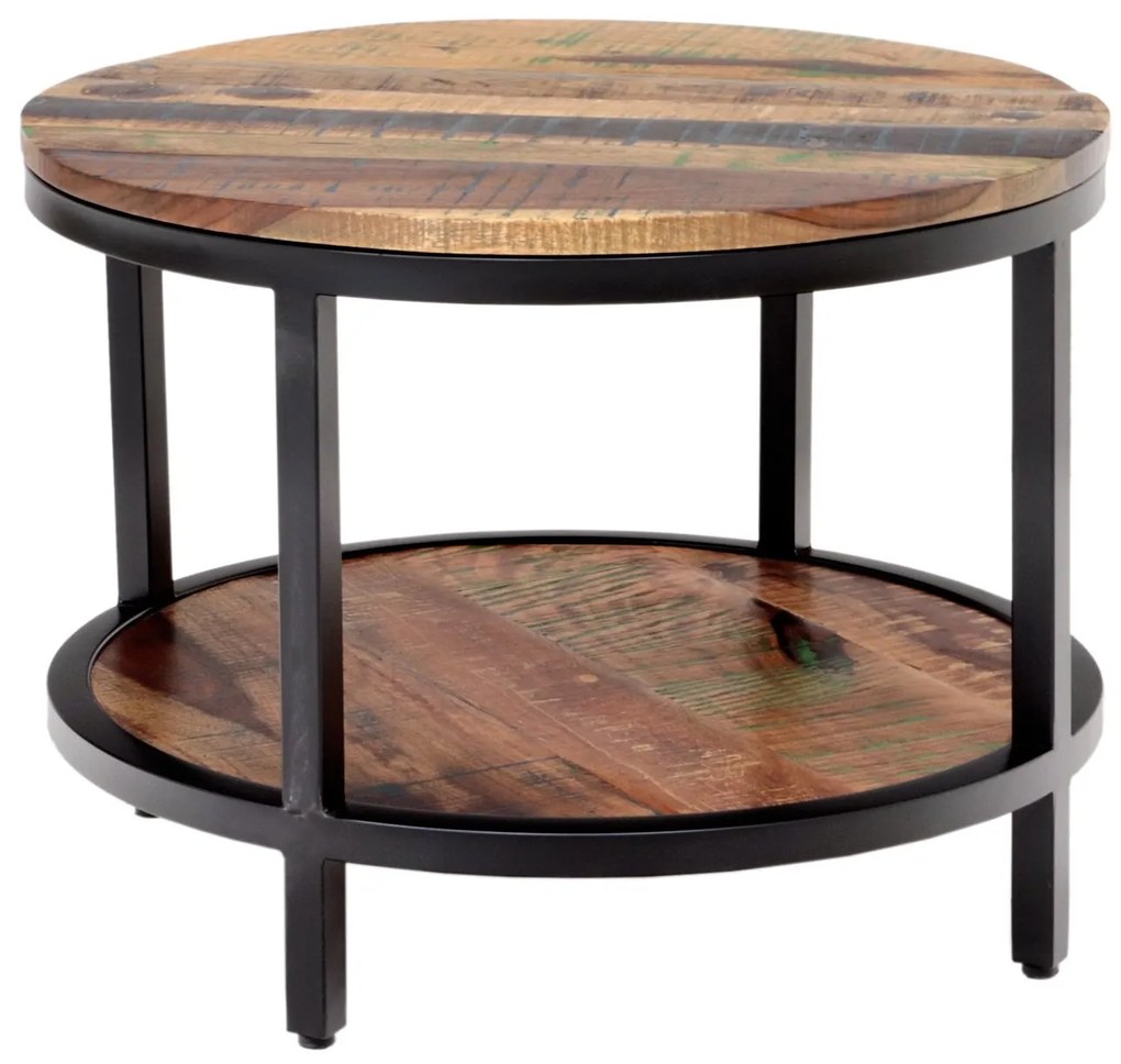 furniture-nabytek.cz - Okrúhly konferenčný stolík masív mango 60x45x60