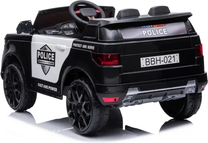 LEAN CARS Elektrické policajné autíčko BBH-021 čierne