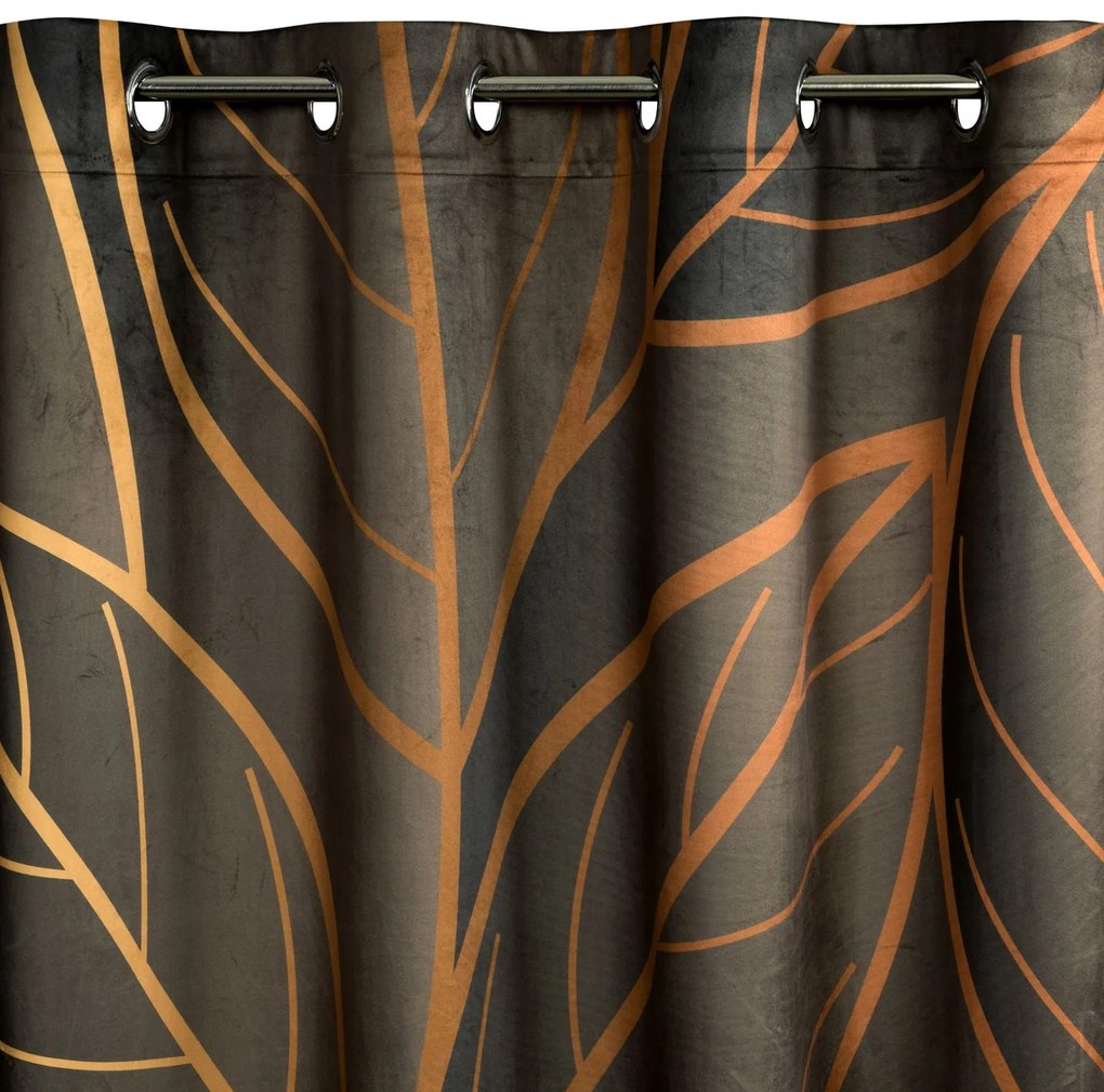 ZATEMŇOVACÍ ZÁVES LIMITED COLLECTION ALISMA2 140X250 CM HNEDÁ
