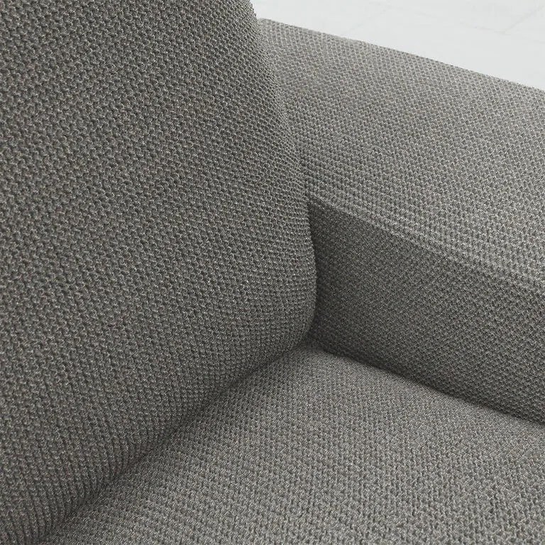 Super strečové poťahy HARMONIA šedá trojkreslo (š. 180 - 230 cm)