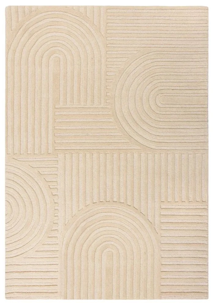 Kusový koberec Solace Zen Garden Natural, 160x230, béžová, obývacia izba, Flair Rugs