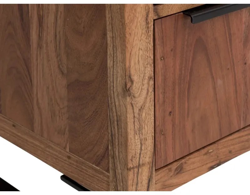 furniture-nabytek.cz - Masívny podstavec pod umývadlo Sydney Light II z akácie, lakovaný, hnedý