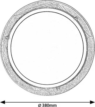 Brilagi - Stropné svietidlo ORBIS 2xE27/60W/230V priemer 38 cm borovica