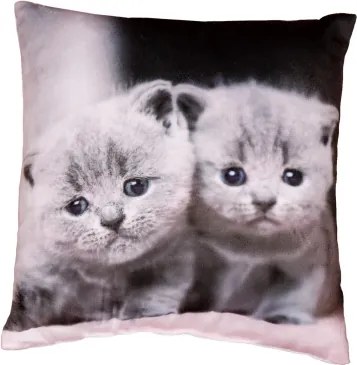 Dekoračný vankúšik Mačičky, 25x25 cm%